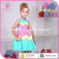 Cotton Dress, Printing Dress for Girls 6055#)